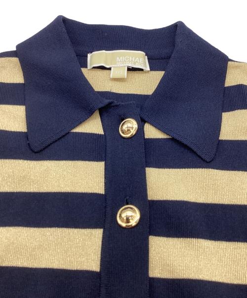 MICHAEL KORS（マイケル・コース）MICHAEL KORS (マイケルコース) ニットポロドレス MS3810W5EU ネイビー サイズ:XXSの古着・服飾アイテム
