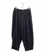 LAD MUSICIANラッドミュージシャン）の古着「スウェットギャザースウェットパンツ 2122-652」｜ブラック
