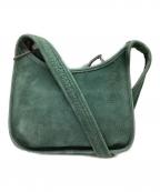 COACHコーチ）の古着「OLDスウェードハンドバッグ OLD COACH」｜グリーン