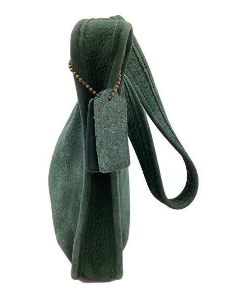 COACH（コーチ）COACH (コーチ) OLDスウェードハンドバッグ OLD COACH グリーンの古着・服飾アイテム