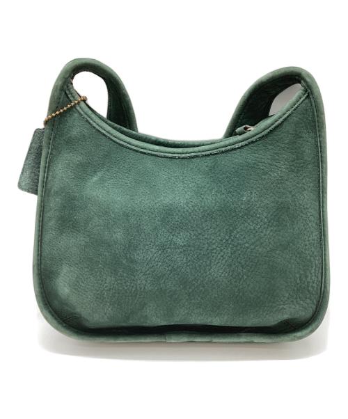 COACH（コーチ）COACH (コーチ) OLDスウェードハンドバッグ OLD COACH グリーンの古着・服飾アイテム