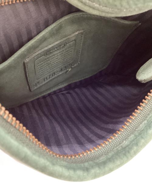 COACH（コーチ）COACH (コーチ) OLDスウェードハンドバッグ OLD COACH グリーンの古着・服飾アイテム