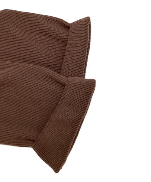 BATONER（バトナ―）BATONER (バトナ―) HARD TWIST WOOL CREW NECK KNIT / MADE IN JAPAN / BN-20FL-013 ブラウン サイズ:2の古着・服飾アイテム