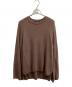 BATONER（バトナ―）の古着「HARD TWIST WOOL CREW NECK KNIT / MADE IN JAPAN / BN-20FL-013」｜ブラウン