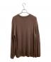 BATONER (バトナ―) HARD TWIST WOOL CREW NECK KNIT / MADE IN JAPAN / BN-20FL-013 ブラウン サイズ:2：4000円