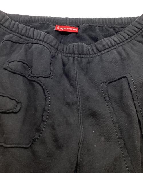 SUPREME（シュプリーム）Supreme (シュプリーム) cutout letters sweatpant/20SS ブラック サイズ:Sの古着・服飾アイテム
