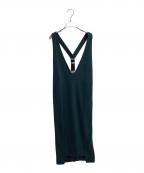 UN3D.アンスリード）の古着「ジャンパースカート」｜グリーン