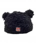 BASICKSベイシックス）の古着「Bear Beanie Black / ベア ニット帽 ブラック / S1.5-1201 / Made in JAPAN / 日本製」｜ブラック