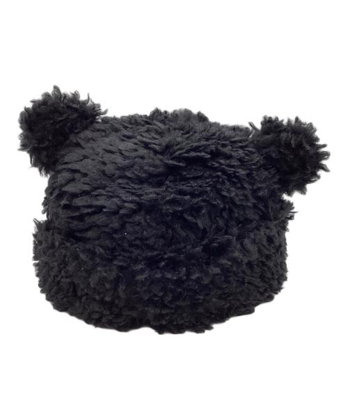 BASICKS（ベイシックス）BASICKS (ベイシックス) Bear Beanie Black / ベア ニット帽 ブラック / S1.5-1201 / Made in JAPAN / 日本製 ブラック サイズ:Mの古着・服飾アイテム