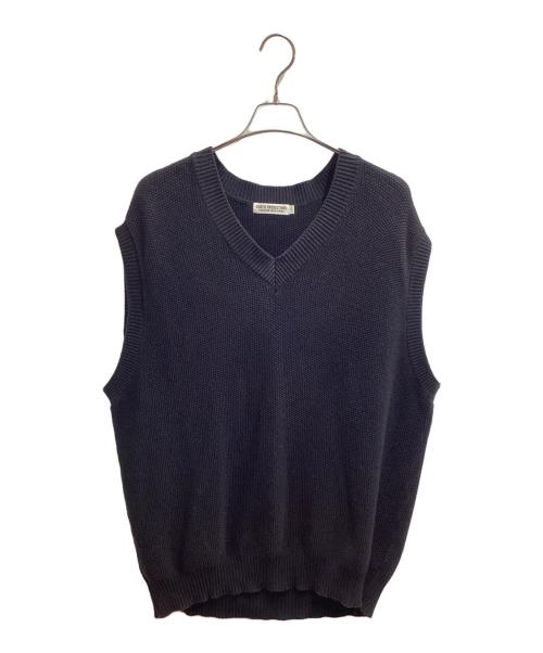 COOTIE PRODUCTIONS（クーティープロダクツ）COOTIE PRODUCTIONS (クーティープロダクツ) ニットベスト ブラック サイズ:Lの古着・服飾アイテム