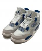 NIKEナイキ）の古着「Air Jordan 4 Retro "Industrial Blue" エアジョーダン4 レトロ OG ホワイト/ニュートラル グレー-ミリタリー ブルー FV5029-141」｜ホワイト