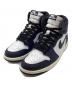 NIKE（ナイキ）の古着「AIR JORDAN 1 RETRO HIGH OG MIDNIGHT NAVY/BLACK-WHITE-SAIL DZ5485-401 エアジョーダン 1 レトロ ハイ OG ミッドナイト ネイビー 」｜ホワイト×ブルー