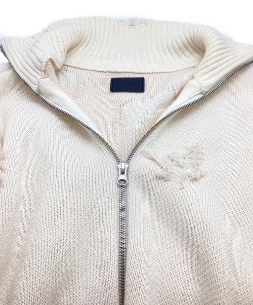 DANKE SCHON（ダンケ シェーン）DANKE SCHON (ダンケ シェーン) DAMEGE DRIVERS KNIT / ダメージドライバーズニット / 23A-KNL030-DS / 23AW アイボリー サイズ:FREEの古着・服飾アイテム