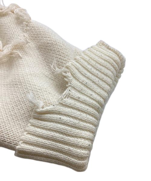 DANKE SCHON（ダンケ シェーン）DANKE SCHON (ダンケ シェーン) DAMEGE DRIVERS KNIT / ダメージドライバーズニット / 23A-KNL030-DS / 23AW アイボリー サイズ:FREEの古着・服飾アイテム