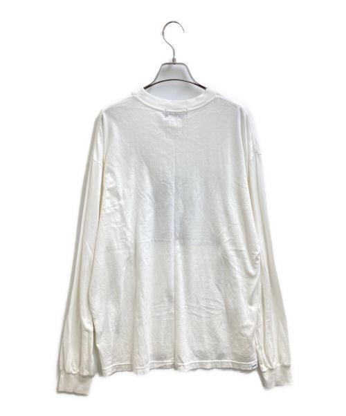 Hysteric Glamour（ヒステリックグラマー）Hysteric Glamour (ヒステリックグラマー) NEVER TOO LATE Tシャツ / 02223CL13 ホワイト サイズ:Lの古着・服飾アイテム