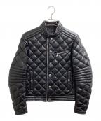 MONCLERモンクレール）の古着「ZANCARA ダウンバイカージャケット / I20911A00174」｜ブラック