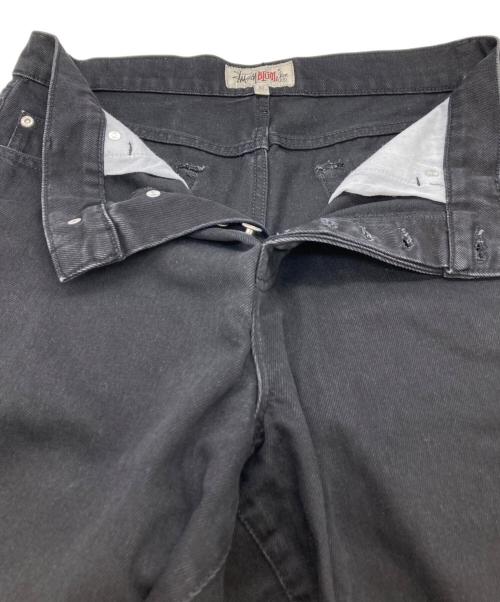 stussy（ステューシー）stussy (ステューシー) Big OL ’DENIM 116599 コットンデニム バギーフィット ジーンズ ブラック サイズ:30の古着・服飾アイテム