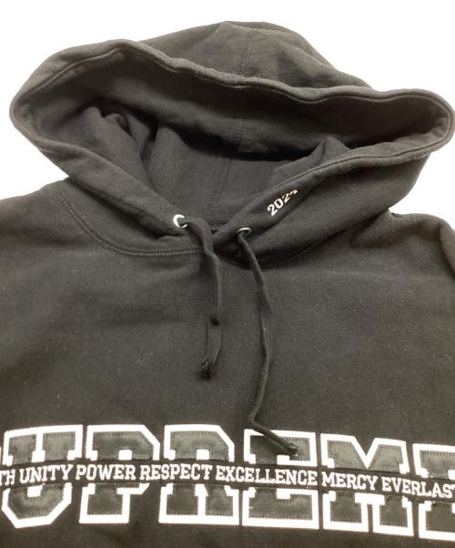 SUPREME（シュプリーム）SUPREME (シュプリーム) collegiate hooded sweatshirt / カレッジフーディスウェット / 24AW ブラック サイズ:Mの古着・服飾アイテム