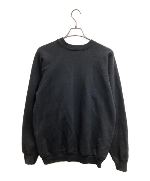 FRUIT OF THE LOOM（フルーツオブザルーム）FRUIT OF THE LOOM (フルーツオブザルーム) ラグランスウェット / raglan sweatshirt / オペラ座の怪人 / 80s / USA製 ブラック サイズ:XLの古着・服飾アイテム