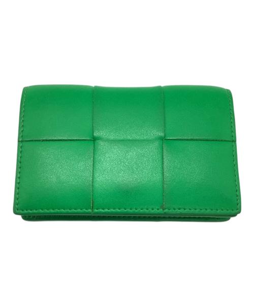 BOTTEGA VENETA（ボッテガベネタ）BOTTEGA VENETA (ボッテガベネタ) カセットビジネスカードケース / 製造番号なし(RFID対応品) グリーンの古着・服飾アイテム
