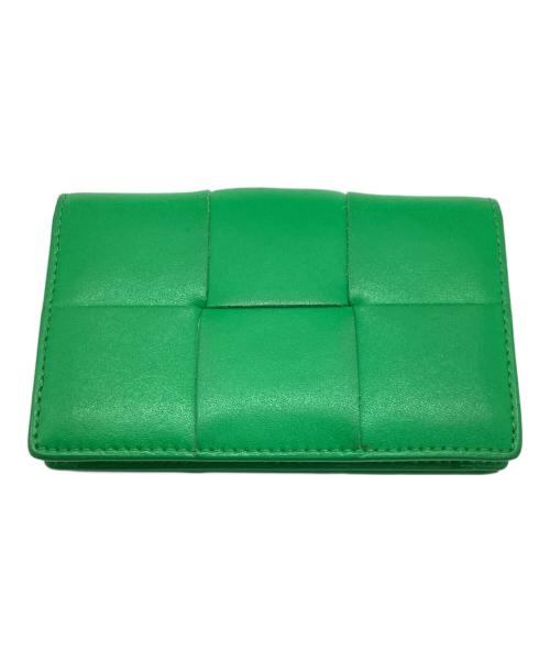 BOTTEGA VENETA（ボッテガベネタ）BOTTEGA VENETA (ボッテガベネタ) カセットビジネスカードケース / 製造番号なし(RFID対応品) グリーンの古着・服飾アイテム