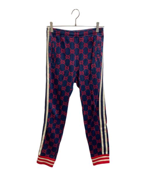 GUCCI（グッチ）GUCCI (グッチ) GG Jacquard Jogging Pants　496920-X9L13 ネイビー サイズ:XSの古着・服飾アイテム