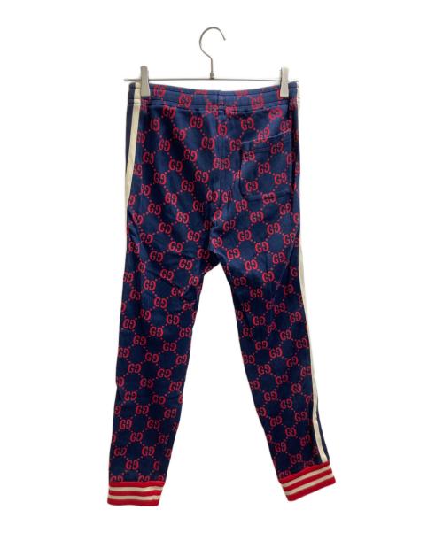 GUCCI（グッチ）GUCCI (グッチ) GG Jacquard Jogging Pants　496920-X9L13 ネイビー サイズ:XSの古着・服飾アイテム