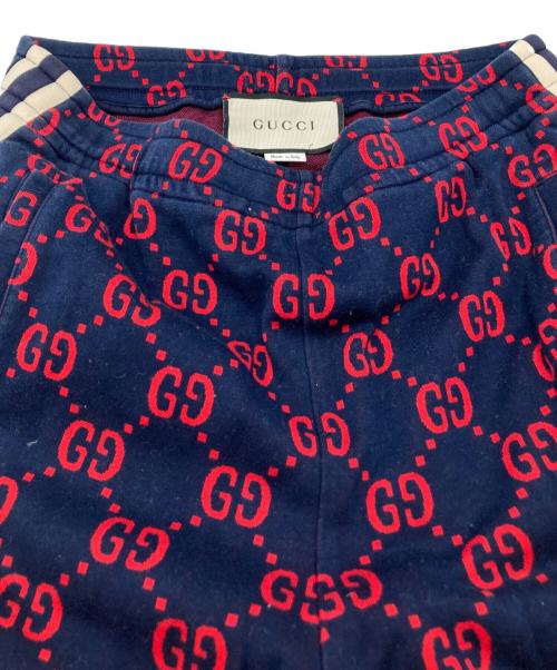 GUCCI（グッチ）GUCCI (グッチ) GG Jacquard Jogging Pants　496920-X9L13 ネイビー サイズ:XSの古着・服飾アイテム