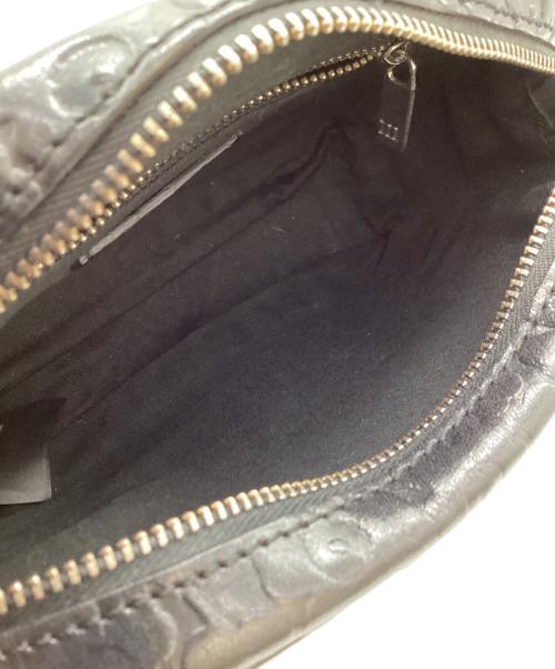 marimekko（マリメッコ）marimekko (マリメッコ) ウニッコ箔押しコンパクトショルダーバッグ NERVA ブラックの古着・服飾アイテム