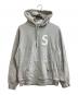 SUPREME（シュプリーム）の古着「S Logo Quilted Hooded Sweatshirt/S / ロゴキルティングフーディスウェット / 20SS」｜グレー