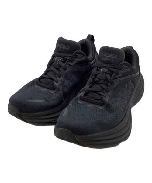 HOKAONEONE（ホカオネオネ）HOKAONEONE (ホカオネオネ) M BONDI 8 WIDE ローカットスニーカー ブラック サイズ:26.5の古着・服飾アイテム