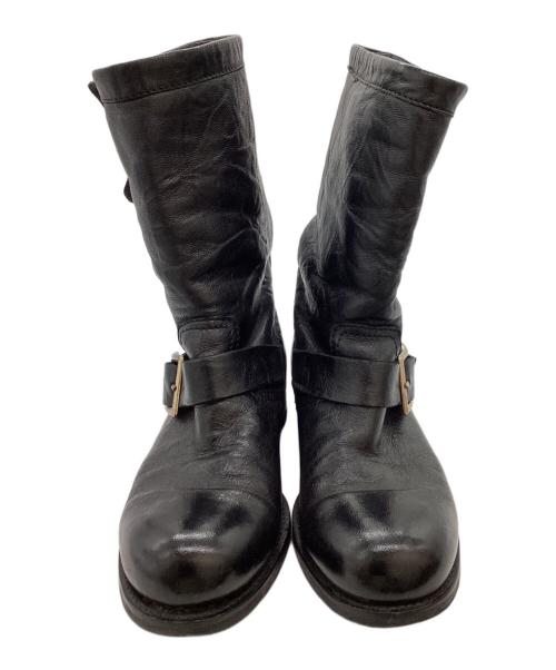JIMMY CHOO（ジミーチュウ）JIMMY CHOO (ジミーチュウ) バックル ショートブーツ / YOUTH ブラック サイズ:35 1/2の古着・服飾アイテム