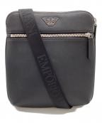 EMPORIO ARMANIエンポリオアルマーニ）の古着「フラットショルダーバッグ」｜ブラック