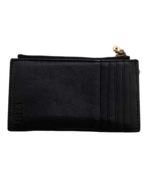 DIESEL（ディーゼル）DIESEL (ディーゼル) CARD HOLDER COIN X09557 P5260 ブラックの古着・服飾アイテム