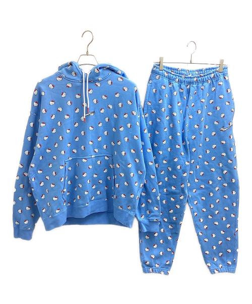 NIKE（ナイキ）NIKE (ナイキ) SANRIO HELLO KITTY NIKE AS U NRG HK FLC HOODIE UNIVERSITY/DR5516-412 スカイブルー サイズ:XXL-Lの古着・服飾アイテム