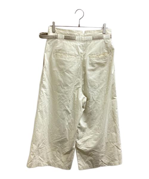 IRENISA（イレニサ）IRENISA (イレニサ) CROPPED WIDE TROUSERS / クロップドワイドトラウザー / IH-24SS-P030-AZ ホワイト サイズ:2の古着・服飾アイテム