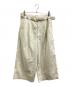 IRENISA（イレニサ）の古着「CROPPED WIDE TROUSERS / クロップドワイドトラウザー / IH-24SS-P030-AZ」｜ホワイト