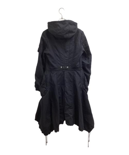 MARITHE+FRANCOIS GIRBAUD（マリテフランソワジルボー）MARITHE+FRANCOIS GIRBAUD (マリテフランソワジルボー) 変形モッズコート ネイビー サイズ:Mの古着・服飾アイテム