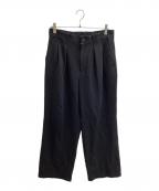 taupeトープ）の古着「Wide CORE Slacks / TPM21305003」｜ブラック