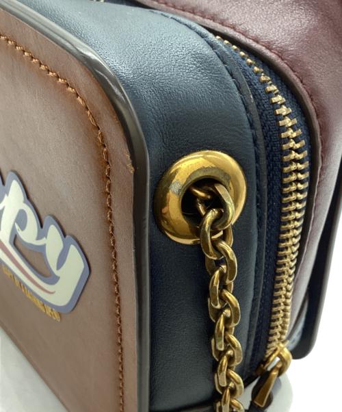 BABY BY A BATHING APE（ベイビーバイアベイジングエイプ）BABY BY A BATHING APE (ベイビーバイアベイジングエイプ) チェーン スクエアハンドバッグ　BPYBGBA70XXD ブラウンの古着・服飾アイテム