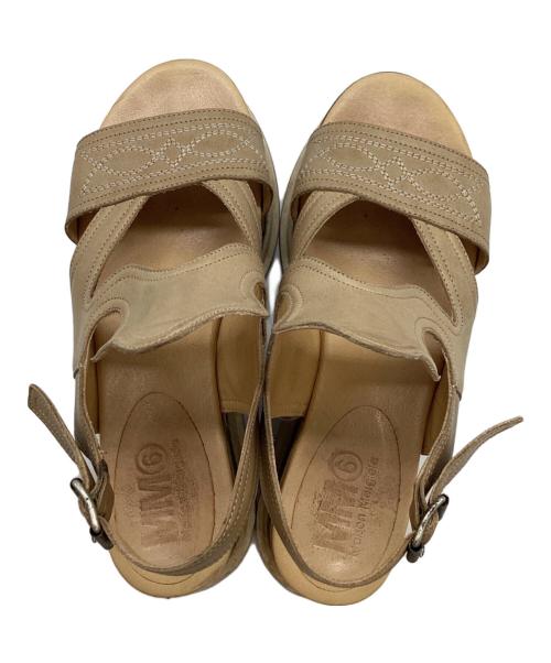 MM6 Maison Margiela（エムエムシックスメゾンマルジェラ）MM6 Maison Margiela (エムエムシックスメゾンマルジェラ) サンダル ベージュ サイズ:37の古着・服飾アイテム
