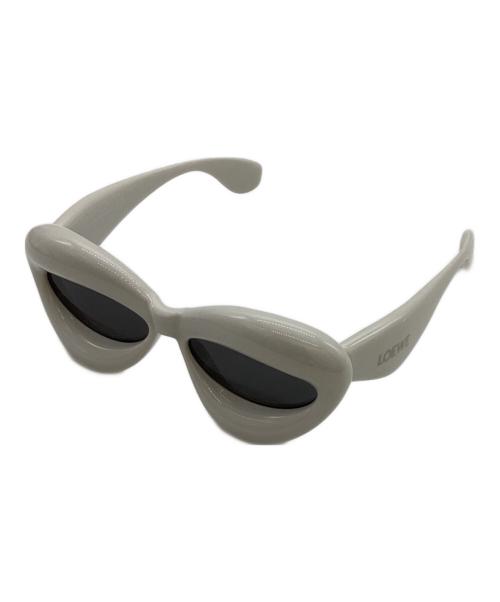LOEWE（ロエベ）LOEWE (ロエベ) キャットアイフレーム サングラス　LW40097I ホワイト サイズ:SIZE 55□16 145の古着・服飾アイテム