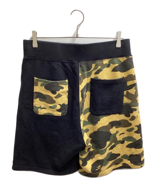 A BATHING APE（ア ベイシング エイプ）A BATHING APE (ア ベイシング エイプ) Shark Sweat Shorts / シャークスウェットショーツ　001SPD201008X ブラック サイズ:Lの古着・服飾アイテム