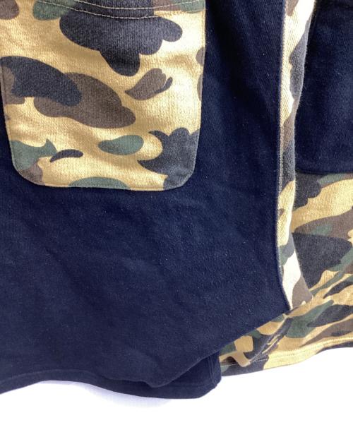A BATHING APE（ア ベイシング エイプ）A BATHING APE (ア ベイシング エイプ) Shark Sweat Shorts / シャークスウェットショーツ　001SPD201008X ブラック サイズ:Lの古着・服飾アイテム