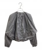 Demi-Luxe Beamsデミルクス ビームス）の古着「シアー ドルマン ジップブルゾン / 64-18-0650-167」｜グレー