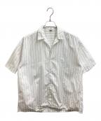 H BEAUTY&YOUTHエイチ ビューティー&ユース）の古着「120/2 ワイダー スシ オープンカラーシャツ / 1216-250-3026」｜ホワイト