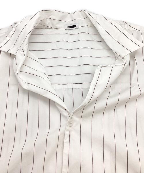 H BEAUTY&YOUTH（エイチ ビューティー&ユース）H BEAUTY&YOUTH (エイチ ビューティー&ユース) 120/2 ワイダー スシ オープンカラーシャツ / 1216-250-3026 ホワイト サイズ:Sの古着・服飾アイテム