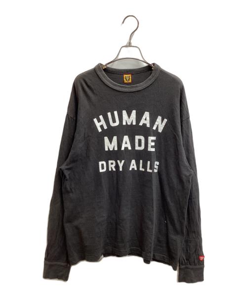 HUMAN MADE（ヒューマンメイド）HUMAN MADE (ヒューマンメイド) GRAPHIC L/S T-SHIRT DRYALLS 23SS ブラック サイズ:XLの古着・服飾アイテム