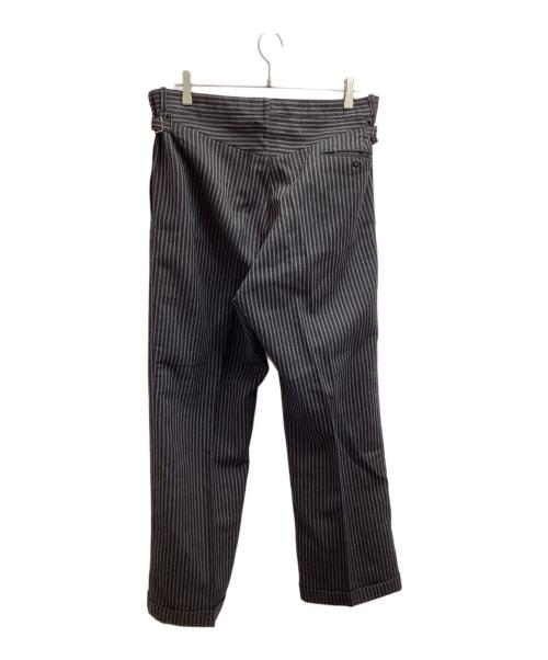 French Vintage（フレンチヴィンテージ）French Vintage (フレンチヴィンテージ) サイドアジャスター トラウザーパンツ / PARIS刻印針刺しシンチバック メタルボタン ブラック サイズ:W実寸85cmの古着・服飾アイテム
