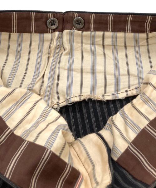 French Vintage（フレンチヴィンテージ）French Vintage (フレンチヴィンテージ) サイドアジャスター トラウザーパンツ / PARIS刻印針刺しシンチバック メタルボタン ブラック サイズ:W実寸85cmの古着・服飾アイテム